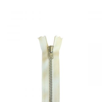 YKK - Reißverschluss für Hosen Nicht Teilbar - 20cm - Off White - 841
