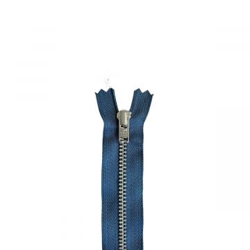 YKK - Reißverschluss für Hosen Nicht Teilbar - 12cm - Steelblue - 839