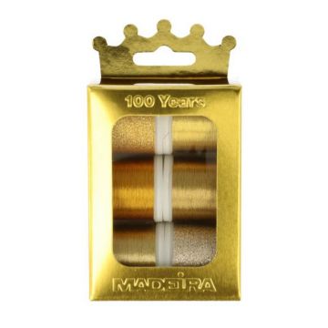 Madeira Crown Box - Gold Metallic