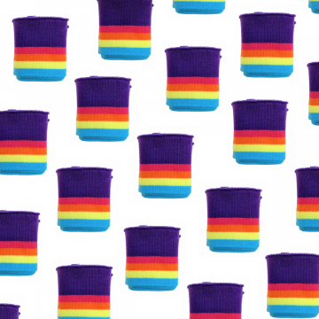 Cuffs / Bündchen - Rainbow Purple