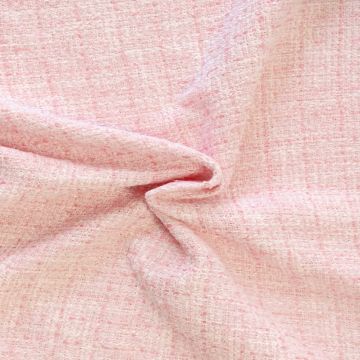 Bouclé - Karo Soft Pink/Weiß/Fuchsia