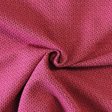 Bouclé - Grafik Fuchsia/Schwarz