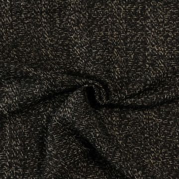 bouclé - Grafisch Gewebt Schwarz/Weiß