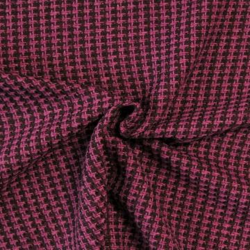 bouclé - Grafisch Aubergine/Rosa/Lila