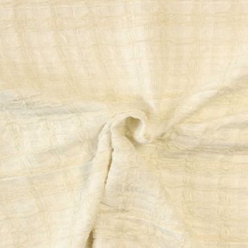 bouclé - Karo Creme/Vanille