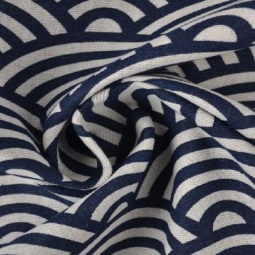 Katoen Canvas - Blue Bow lines