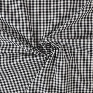 Blousestof - Light Grey Lines on White