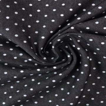 Chambray - Tiny White Dots on Black