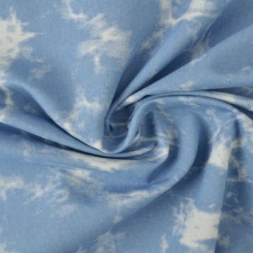 Chambray - White Tie Dye on Vintage Blue