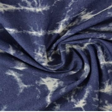 Chambray - White Tie Dye on Dark Blue