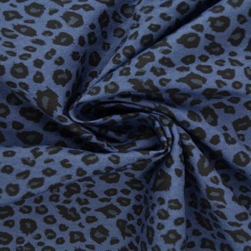 Chambray Leopard - Deep Blue