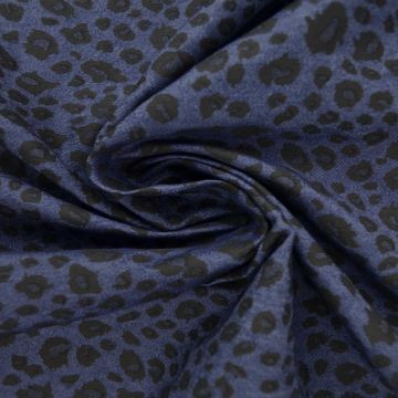 Chambray Leopard - Dark Blue