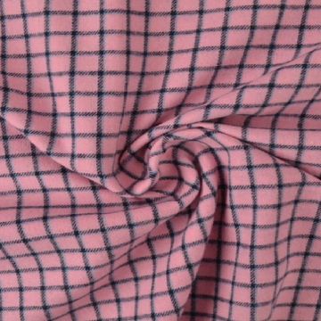 Flanell - Karostoff Pink/Light Blue/Black