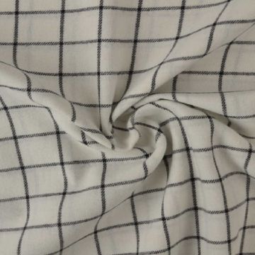 Flanell - Karostoff Off White/Black