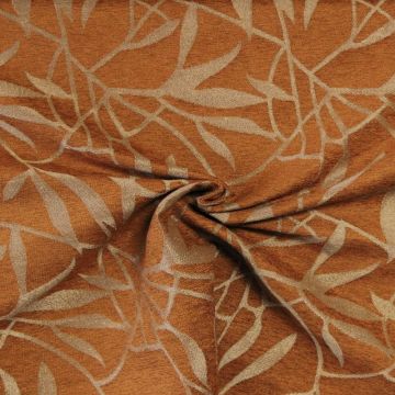 Jacquard Gobelin - Silver Leaf Art on Rusty