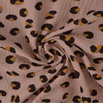 Hydrofiel - Leopard Spots - Dark Old Pink