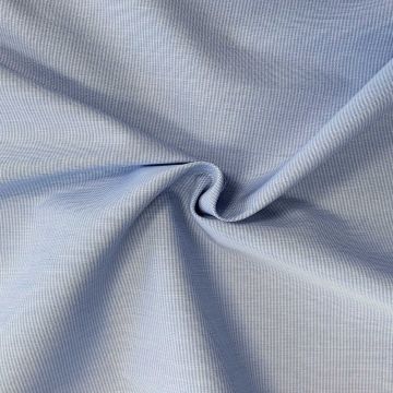 Blousestof - Micro Ruitje - Licht Blauw