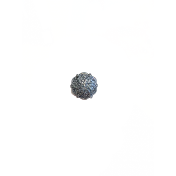Knöpf - Round Circles - Antique Silver - 15mm