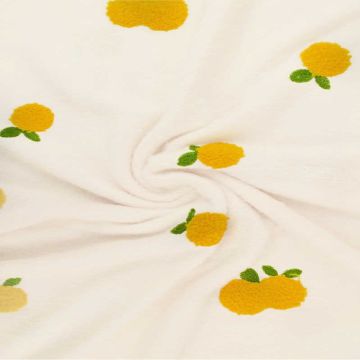 Zachte Badstof - Lemons on Off-White
