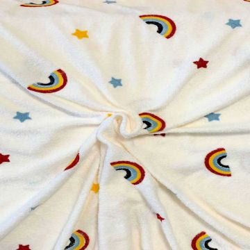 Zachte Badstof - Rainbows on Old Pink