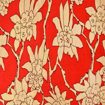 Viskose - Red Flowers