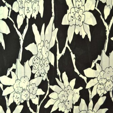 Viskose - Black Flower
