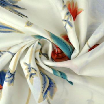Viskose - Soft Flowers and Birds