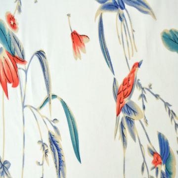 Viskose - Soft Flowers and Birds