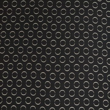 Viskose - Navy Open Circles