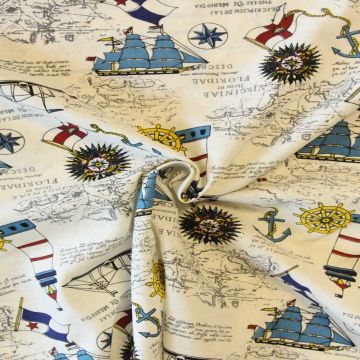 Katoen Canvas - The Ships are Sailing