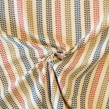 Katoen Canvas - Colored Leaf Stalk