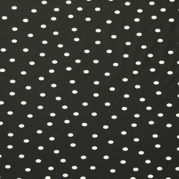 Badeanzugstoff - Polka Dot Black