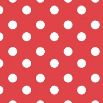 tafelzeil polka dots rood 