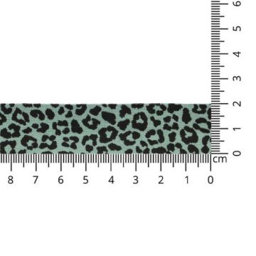 Oaki Doki Jersey Schrägband - Leopard - Old Green