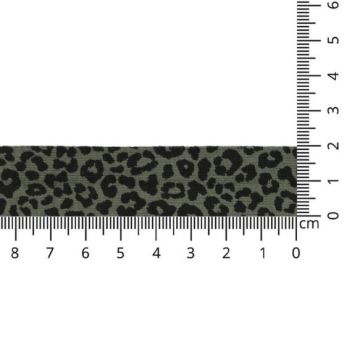 Oaki Doki Jersey Schrägband - Leopard - Army Green