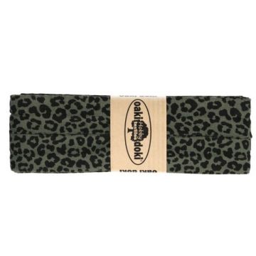 Oaki Doki Jersey Schrägband - Leopard - Army Green
