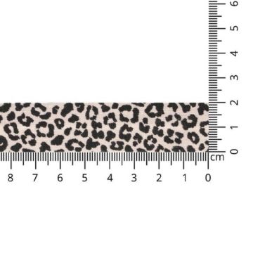 Oaki Doki Jersey Schrägband - Leopard - Old Pink