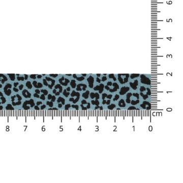 Oaki Doki Jersey Schrägband - Leopard - Lavender/Blue