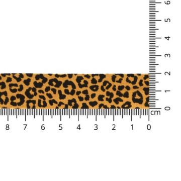 Oaki Doki Jersey Schrägband - Leopard - Ocher