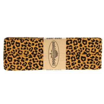 Oaki Doki Jersey Schrägband - Leopard - Ocher