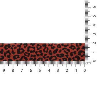 Oaki Doki Schrägband Jersey - Leopard - Brique