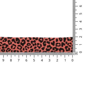 Oaki Doki Schrägband Jersey  - Leopard - Coral