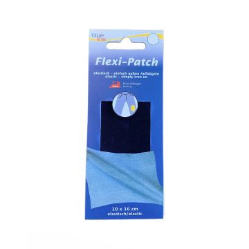 Reparaturstoff Jersey Stretch Reverse – Schwarz – 10 x 16 cm