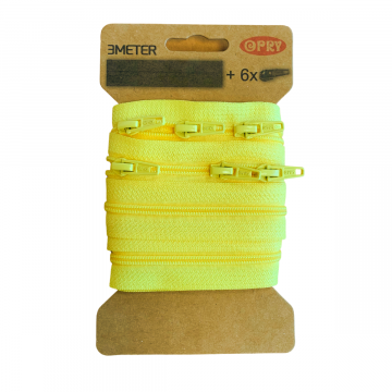 Opry Reißverschluss 3m -  Yellow