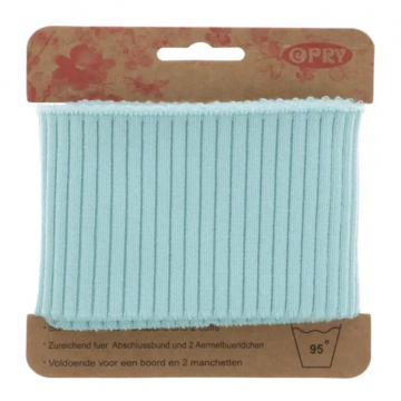 Opry Bündchen und Manschetten Grob - Light Aqua