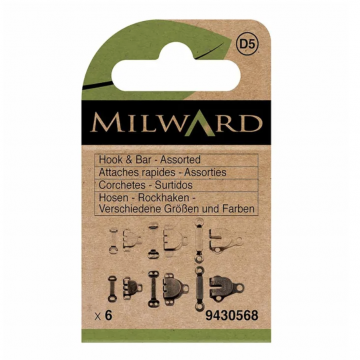 Milward - Bundverschlüsse Sortiment Schwarz/Nickel