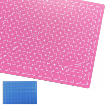 Schneidematte 30x45cm Blau/Rosa