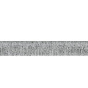 Paspelband licht grijs katoen