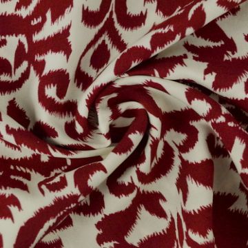 Viscose - Summer Barrio Dark Red/Creme