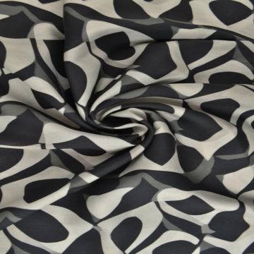 Viscose - Black/Grey Graphic